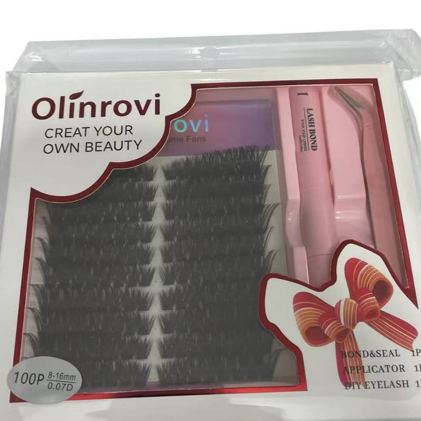 Kit de Cílios Postiços DIY com Cola e Pinça | Alongamento de Cílios em Casa OLINROVI