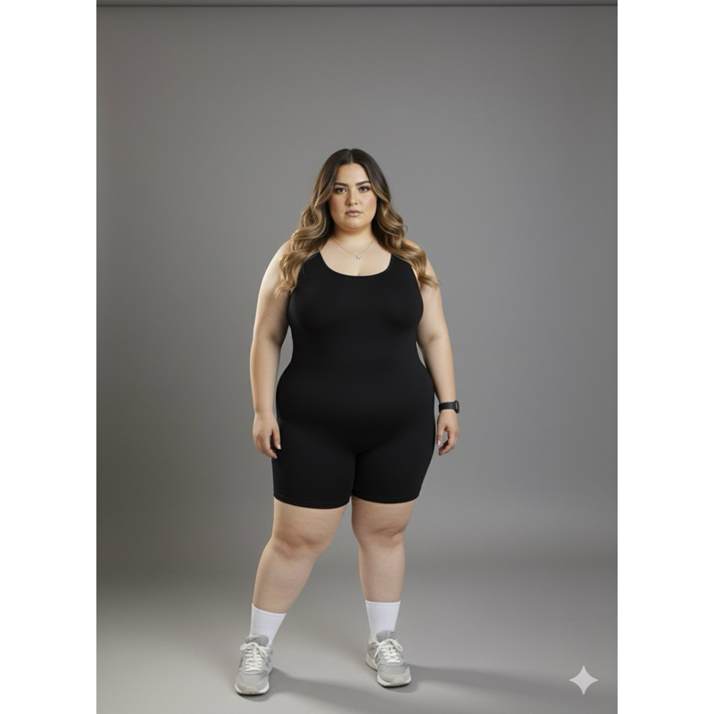 Kit Macaquinho Feminino Fitness Suplex Slim Academia Treino Atividade Física Casual Plus Gestante