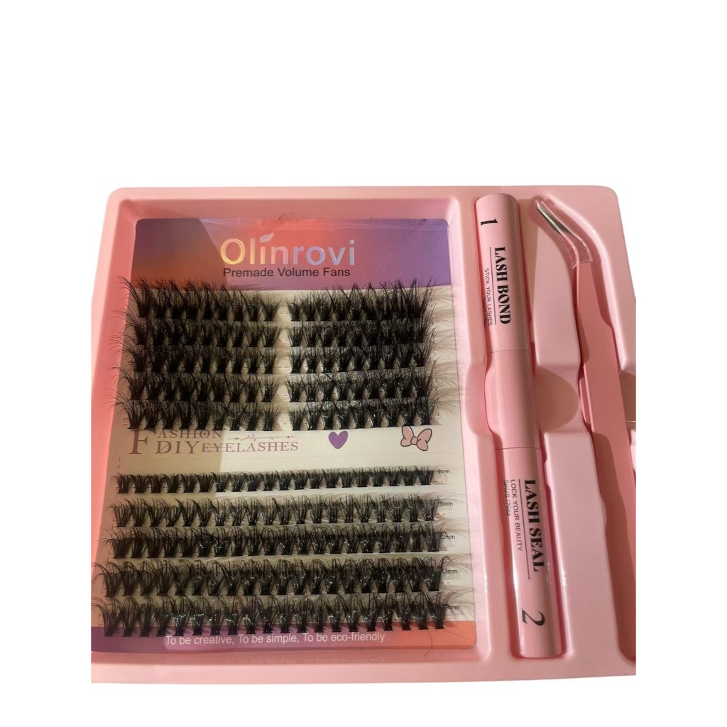 Kit de Cílios Postiços DIY com Cola e Pinça | Alongamento de Cílios em Casa OLINROVI