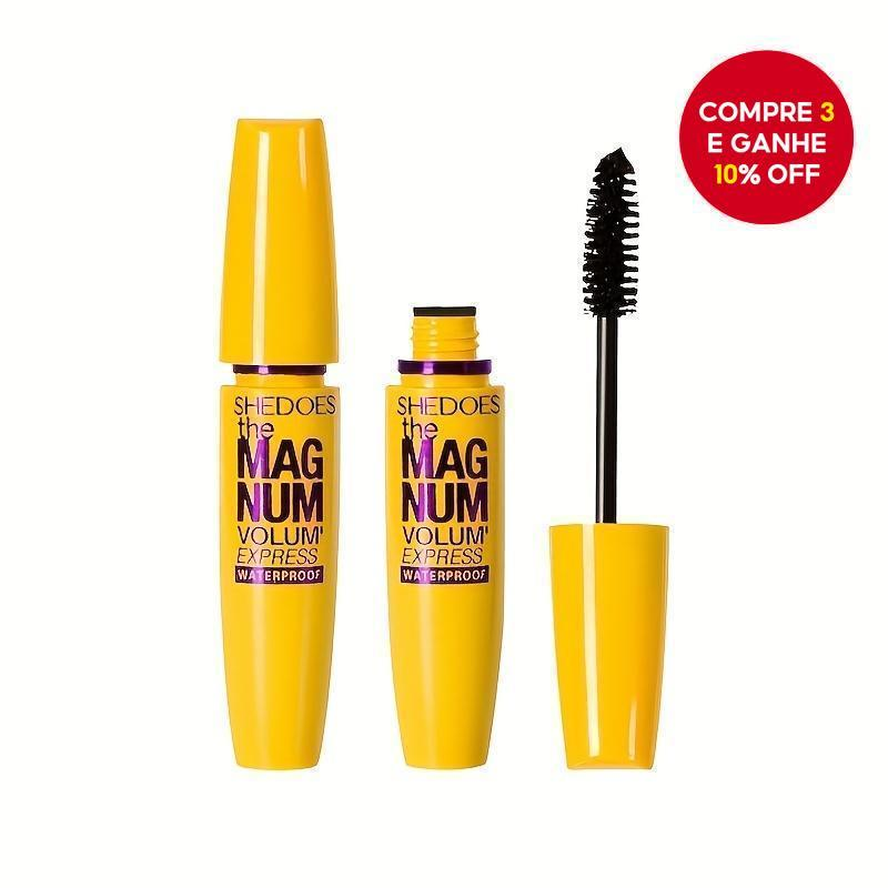 Rímel À Prova D'água De Longa Volume E Curvatura De Vison Cílios Postiços-Amarelo Natural Duradouro Não Desbotado