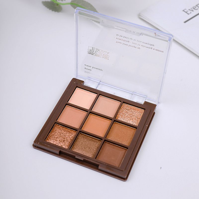 Paleta De Sombras De 9 Cores De Chocolate – Marrom Brilhante , Fosco E Neutro , Multiuso , Adequado Para Orçamento
