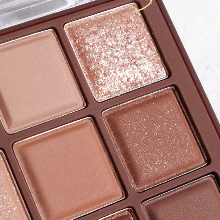 Paleta De Sombras De 9 Cores De Chocolate – Marrom Brilhante , Fosco E Neutro , Multiuso , Adequado Para Orçamento