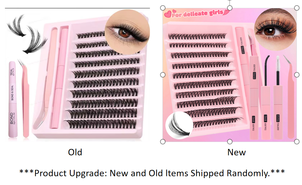 Kit De Cluster De Cílios Postiços De Vison Falso Macio De 200 Unidades-Onda C , Comprimento Misto 10-16 Mm