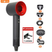 Inova 110V Secador de cabelo Iônico Secagem Rápida Ar Quente/Frio 110000 RPM Velocidade ultra-alta 5 cabeças